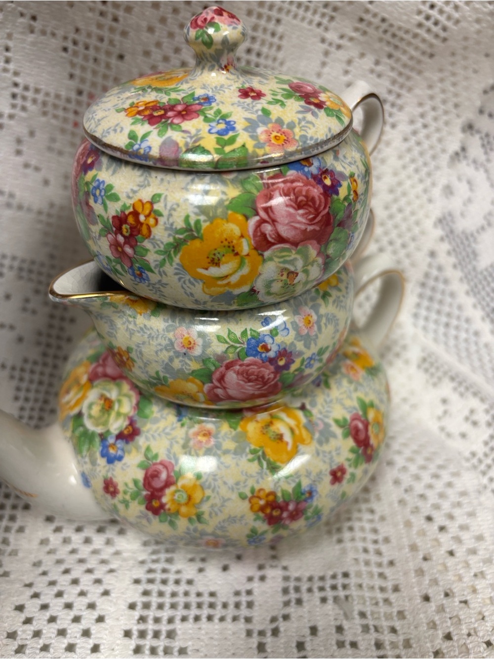 Lord Nelson Rose Time Stacking tea set Made in England - Picture 13 of 13